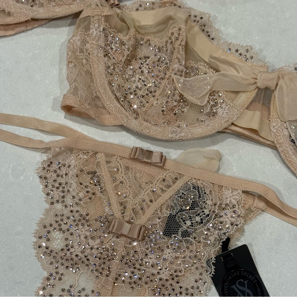Victoria's Secret Designer Fashion Show Swarovski Crystal Bra & Panty Set - Picture 4 of 16